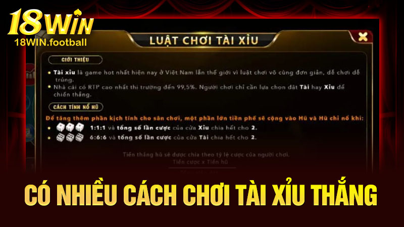 cách chơi tài xỉu